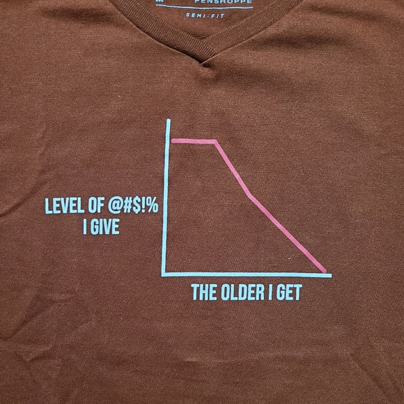 Penahoppe Rust-Colored Pumped-Up Tees! - Picture 3 of 3